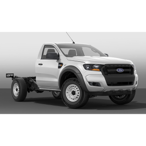 Ford Fender Flares Matte Black for Ranger PX MKII Cab Chassis 06/2015-07/2018