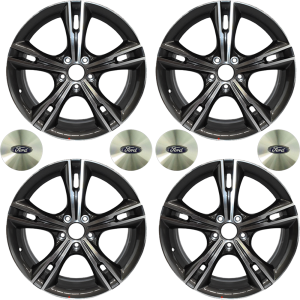 Ford Falcon FPV Alloy Wheels Rims (Graphite Insert) & Caps Front & Rear 19X8 19X9 AU BA BF FG FGX XR8